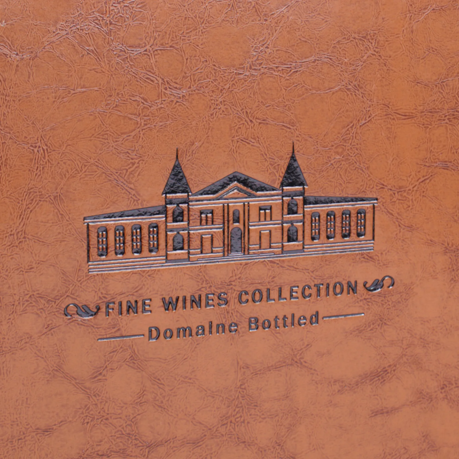 Faux Wood and Leather Double Wine Bottle Gift Box 3