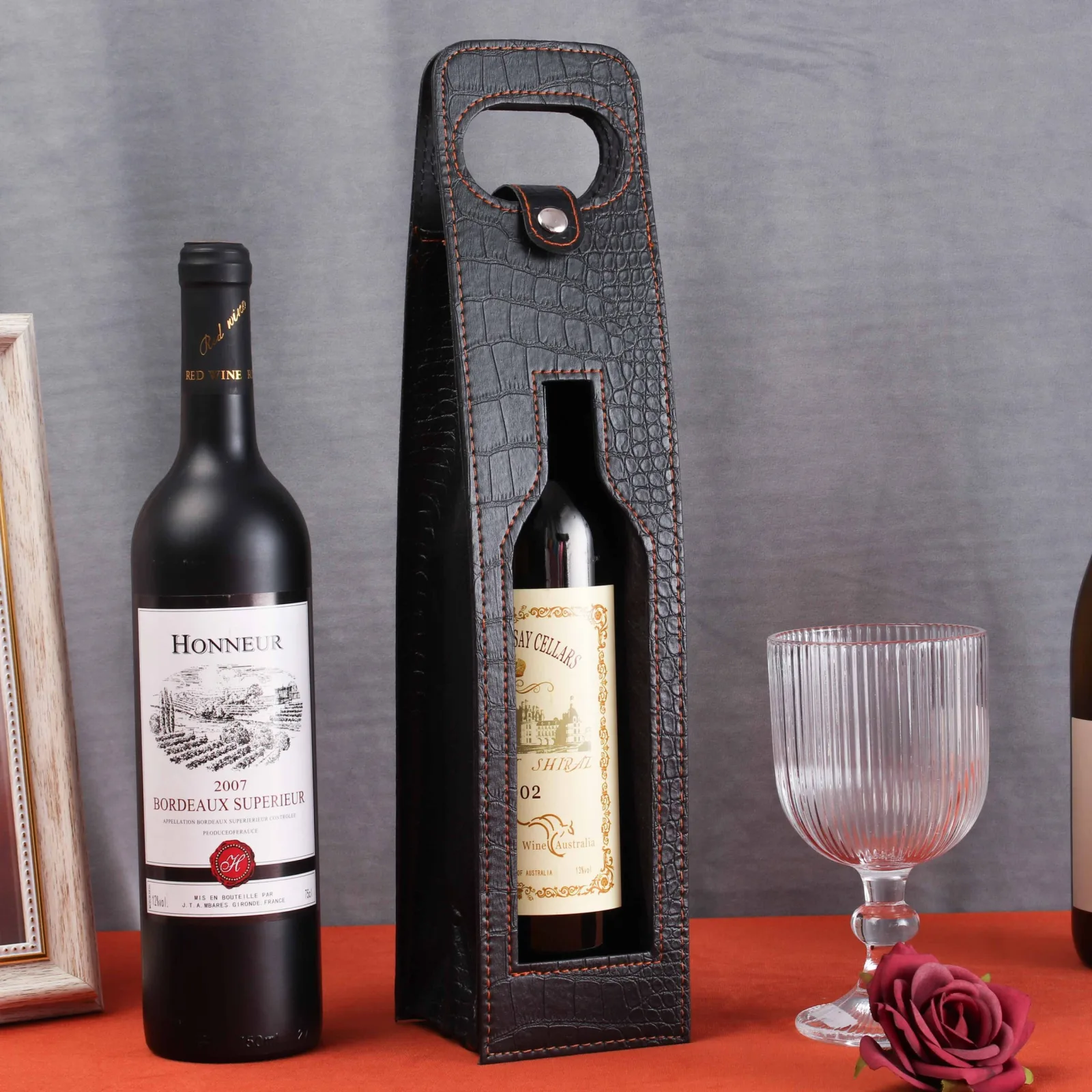 Luxury Leather Wine Bags 3